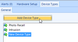 Add Device Type Button